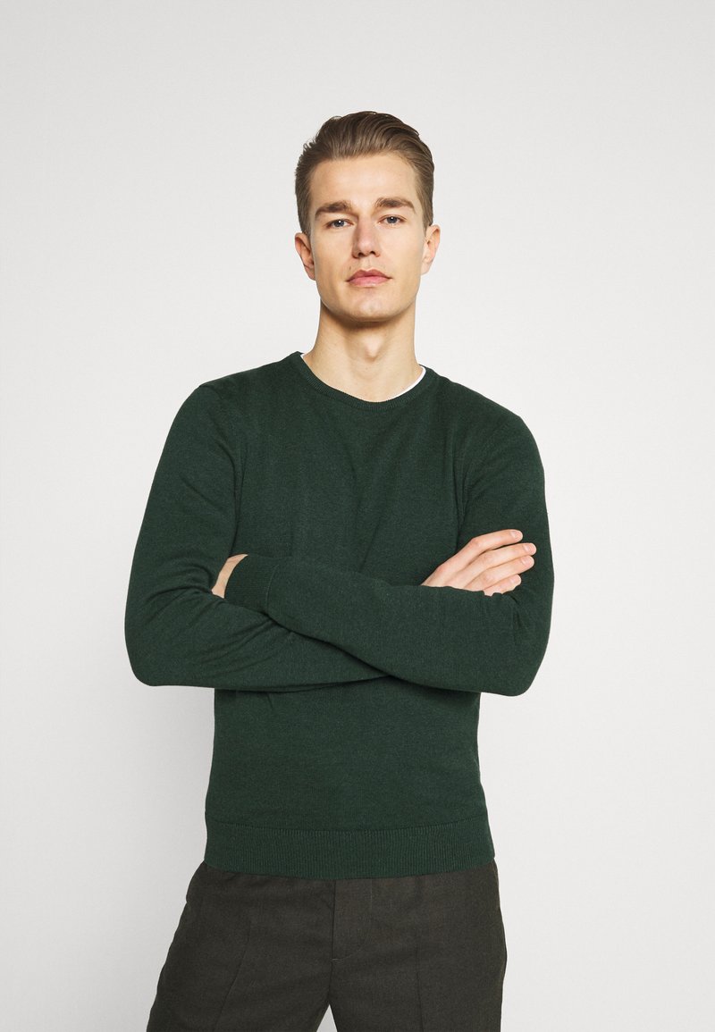 Pier One by Zalando - Jumper - mottled dark green, Enlarge