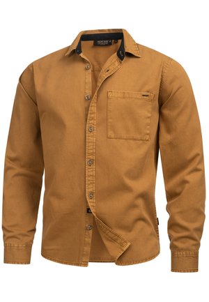 INDICODE JEANS LANGARM INBROIDY - Overhemd - rubber