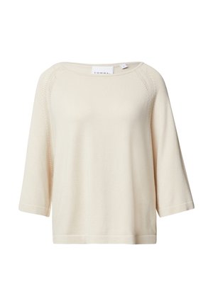 comma MIT ZOPFVERZIERUNGEN - Jumper - beige