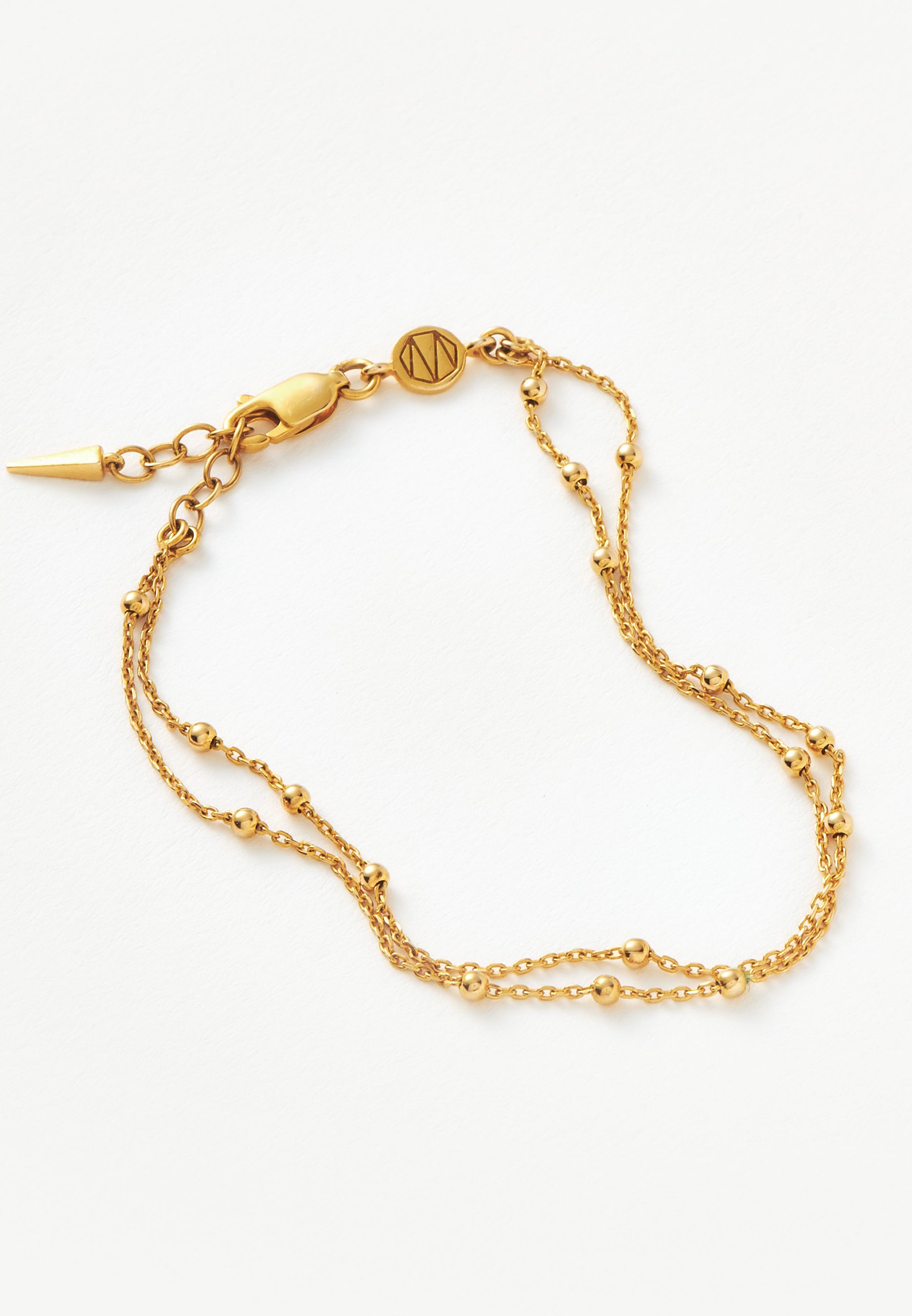 Missoma DOUBLE CHAIN BRACELET - Bracelet - gold-colured/gold