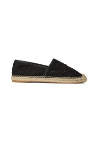 KARL LAGERFELD KAMINI ORCHIDEEN - Háncstalpú vászoncipők - black