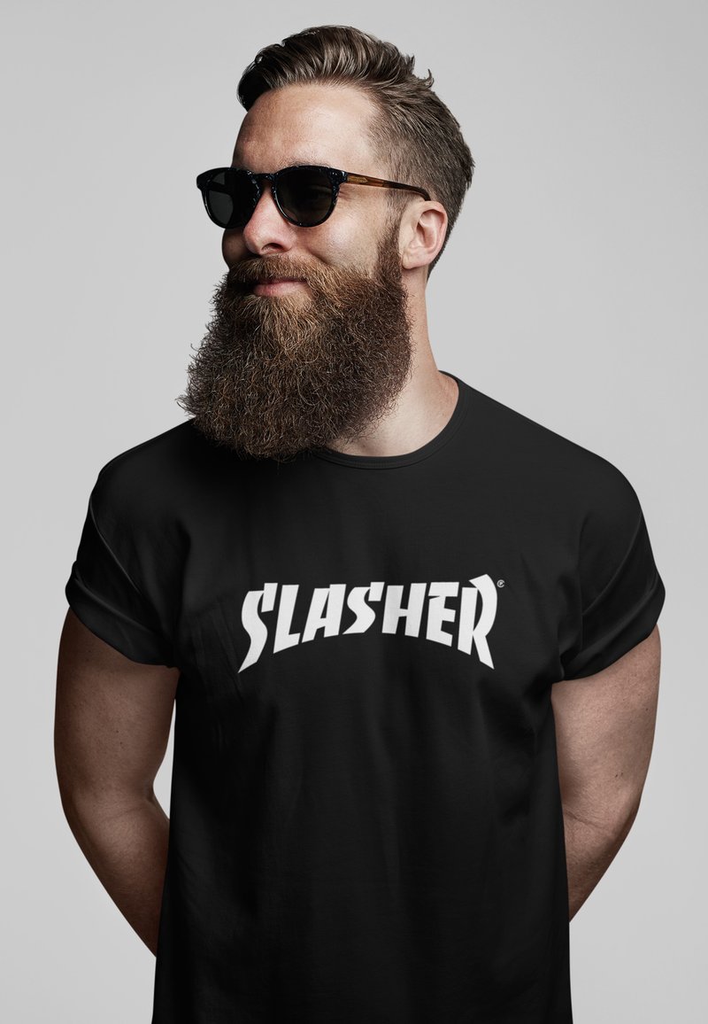 Henry Tiger SLASHER - Triko s potiskem - black