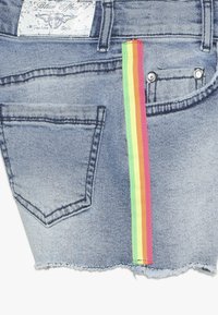 Blue Effect GIRLS HIGH WAIST STREIFEN - Farkkushortsit - light blue