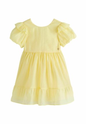 REGULAR FIT - BOW BACK FLOWER - Kasdienė suknelė - light yellow