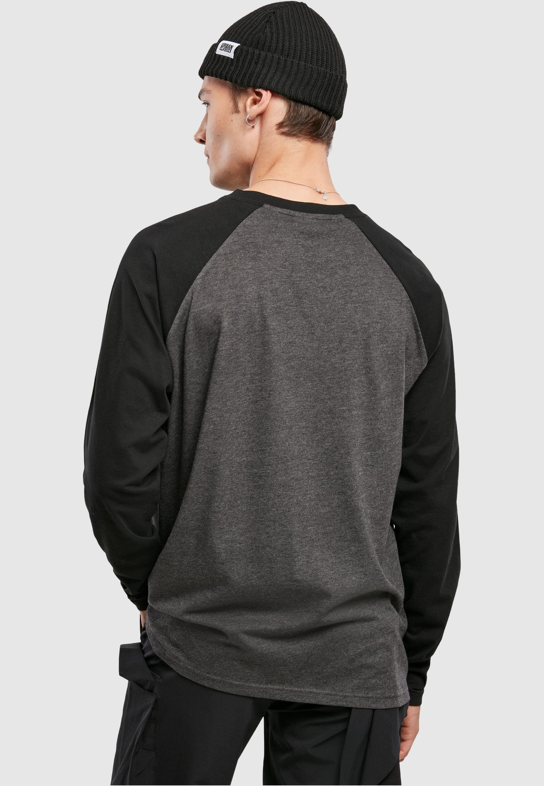 Urban Classics Herren Raglan Hoody – Kapuze, Kontrastfarben, Kängurutasche, Lässiger Freizeitpulli