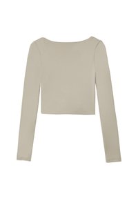 CROP SCHIENA SCOPERTA - Langarmshirt - tortora