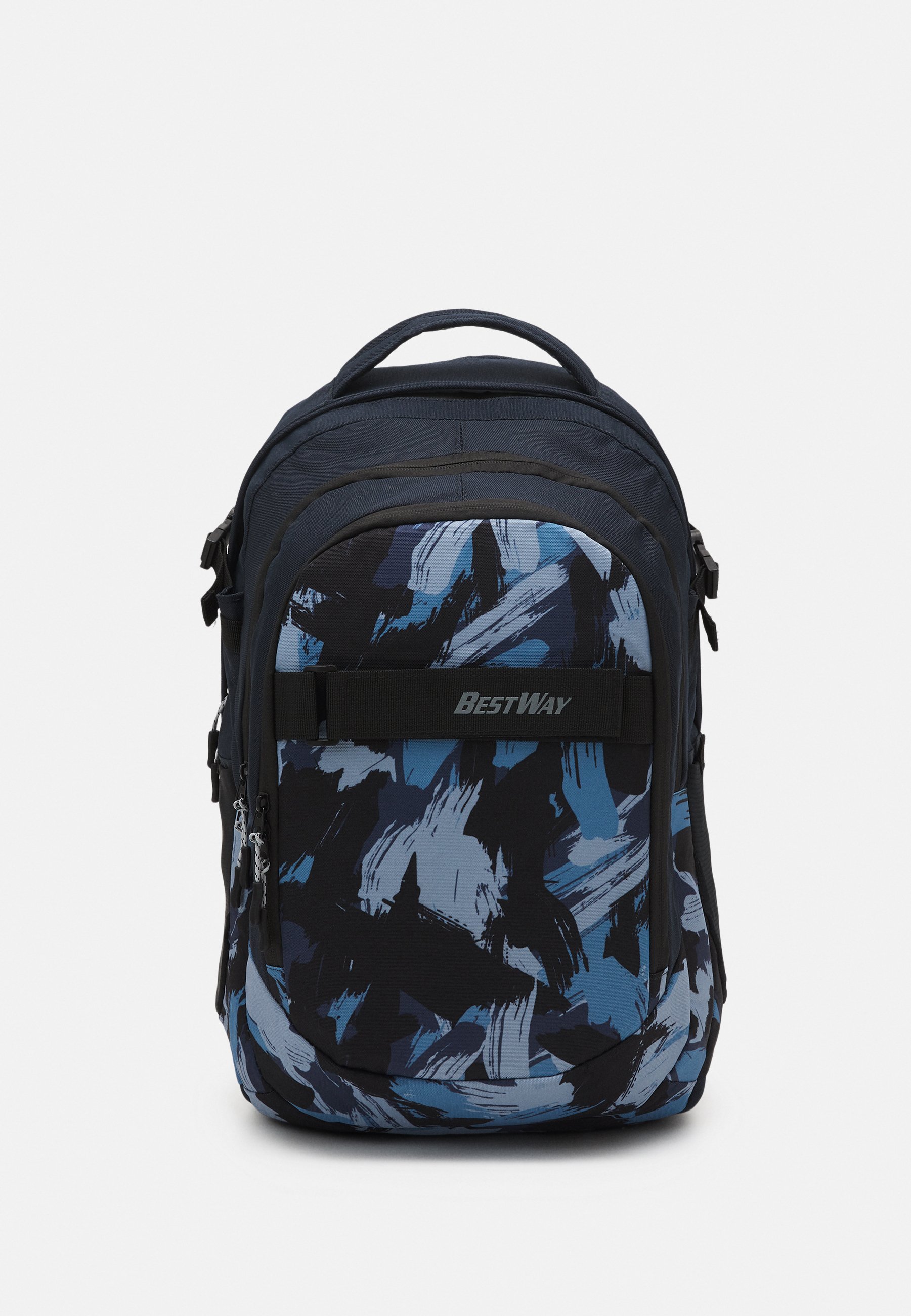 light blue backpack