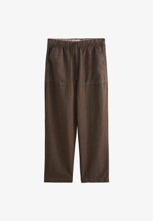 Next, Nohavice - chocolate brown stripe