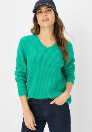 STYLE LANA - Striktrøje - smaragd