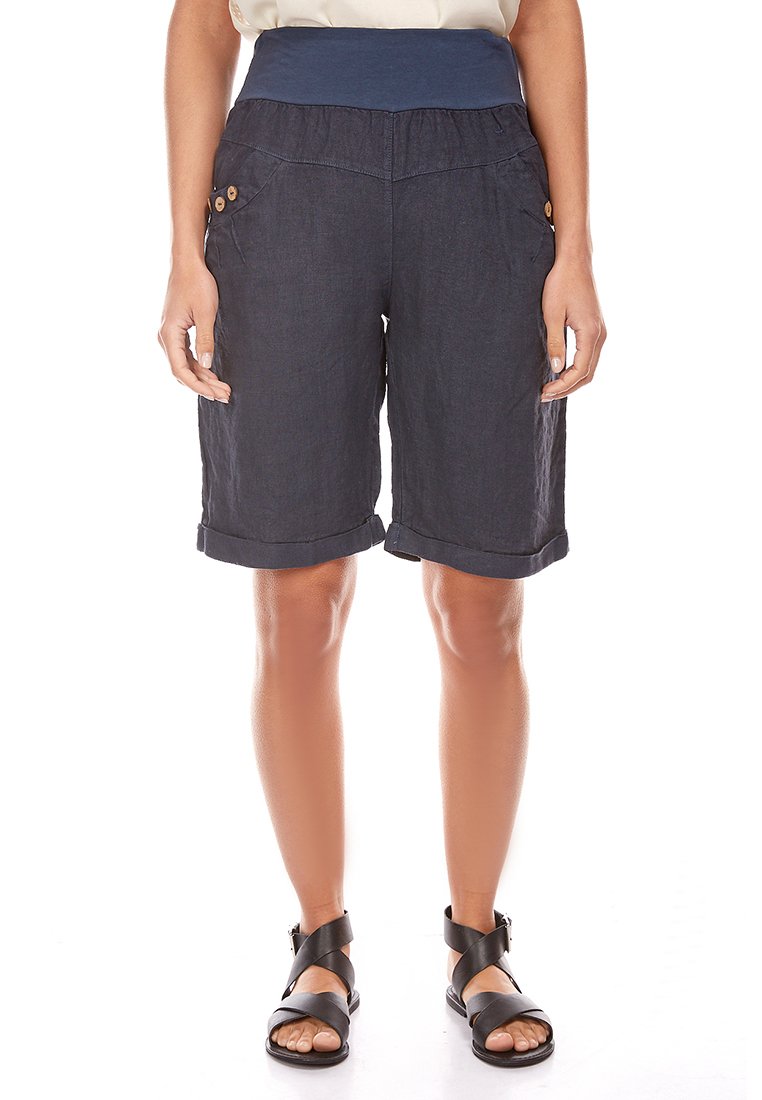 Le Monde du Lin Shorts donkerblauw