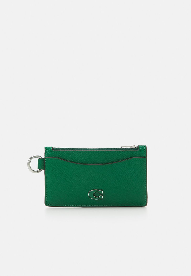 Coach ZIP CARD CASE IN CROSSGRAIN Geldbörse green/grün Zalando.at