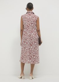 Calliope SMANICATO FANTASIA BICOLOR - Abito a camicia - var mattone