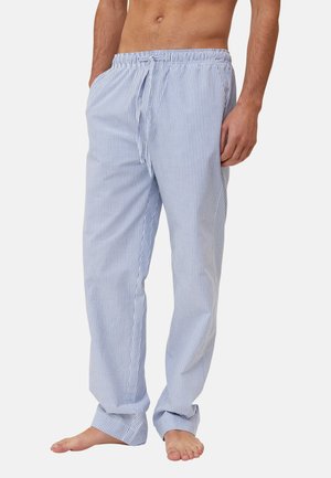 BOSS - Pantaloni del pigiama a righe con profili logo - Beige chiaro