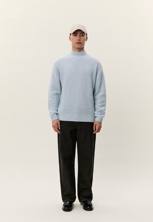 GRADY WAFFLE MOCKNECK - Πουλόβερ - gray dawn blue