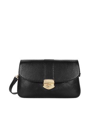 DOUBLE POCHETTE-PYTHON FIA - Handtasche - noir python