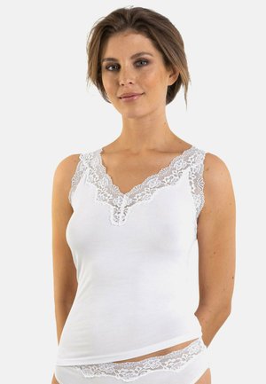 Nina von C., DAMEN ACHSELHEMD ROMANCE - Undershirt - weiss