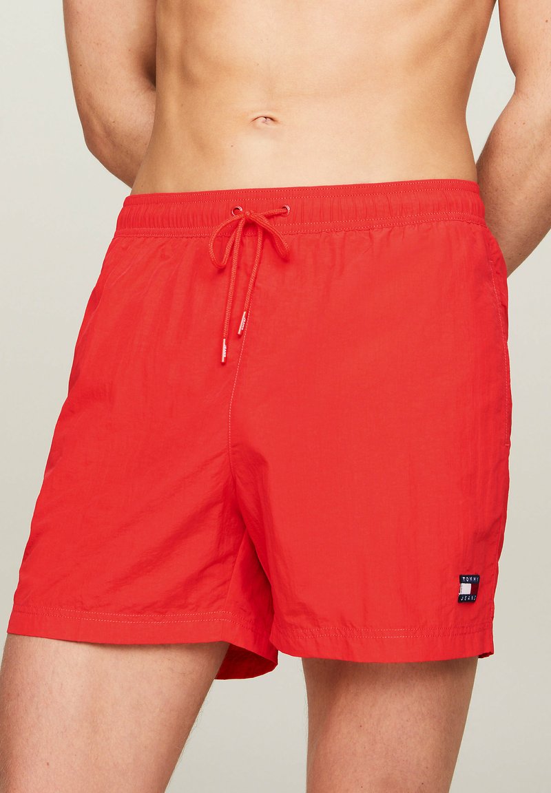 Tommy Jeans HERITAGE CRINKLE LENGTH - Bañador corto - hot heat