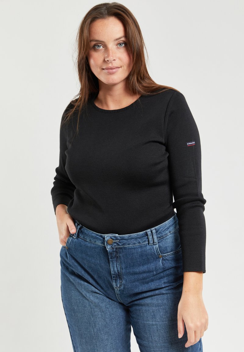 Pull Femme Armor Lux 80% Laine - Bleu Marin - Taille 3XL (Taille 6) - Neuf Avec étiquettes - Qualité Bretonne