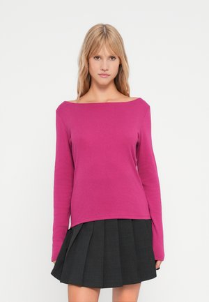 MODERN BOAT NECK SOLID - Langarmshirt - cerise