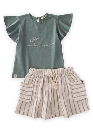 SET - Print T-shirt - metallic green