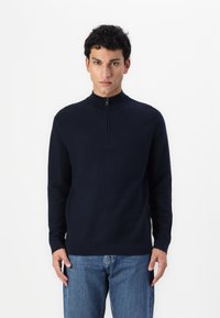 OLYMP Level Five TROYER STRICK - Strickpullover - navy