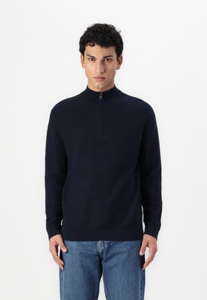 OLYMP Level Five TROYER STRICK - Strickpullover - navy