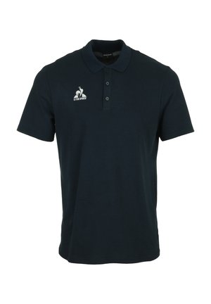 Polo shirt blu navy in cotone. Dotato di colletto, patta con tre bottoni e logo sul lato sinistro del petto.
