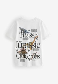 Next SHORT SLEEVE GRAPHIC STANDARD - T-shirts print - white dino back print