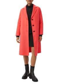 comma casual identity LOOSE FIT AUS DOUBLEFACE - Klassischer Mantel - koralle