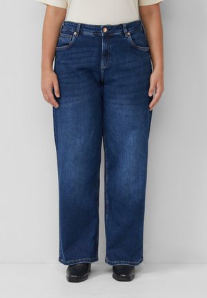 MID RISE WIDE LEG SUPERSTRETCH - Jean boyfriend - blau