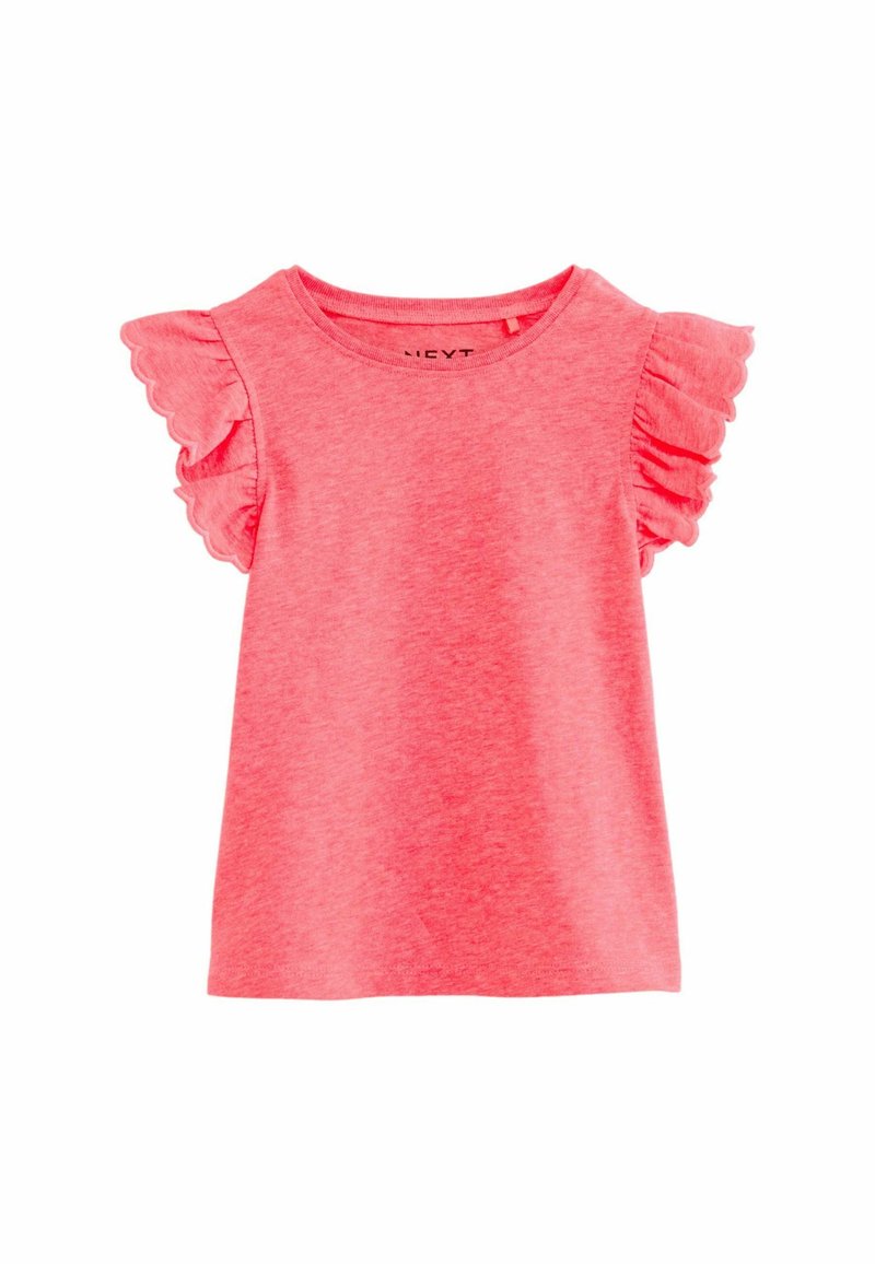 Next SCALLOP-REGULAR FIT - Tričko s potlačou - coral pink