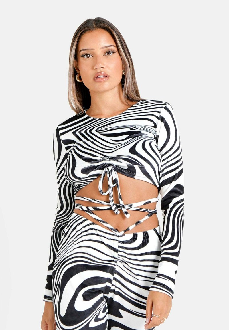 Sixth June ZEBRE - T-shirt à manches longues - black
