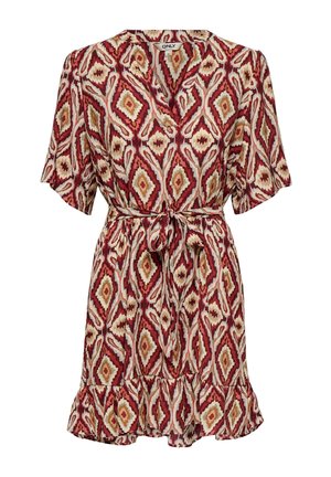 ONLY, DRESS ONLANTONIA SHORT DRESS - Dnevna haljina - brick red