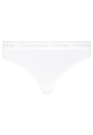 THONG CK ONE COTTON - String - white