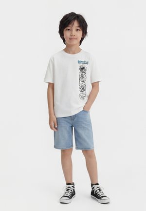 NKMMOD FORTNITE - Nyomott mintás póló - bright white