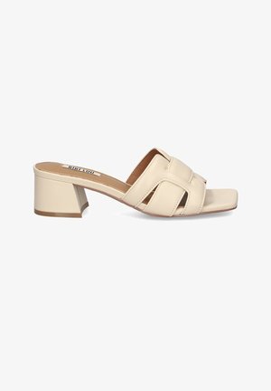Bibi Lou, MULES # - Muiltjes - mottled beige