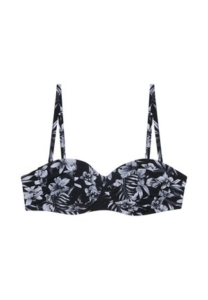 Yamamay, ICONIC - BIKINI TOP - Bikini pezzo sopra - black/white floral