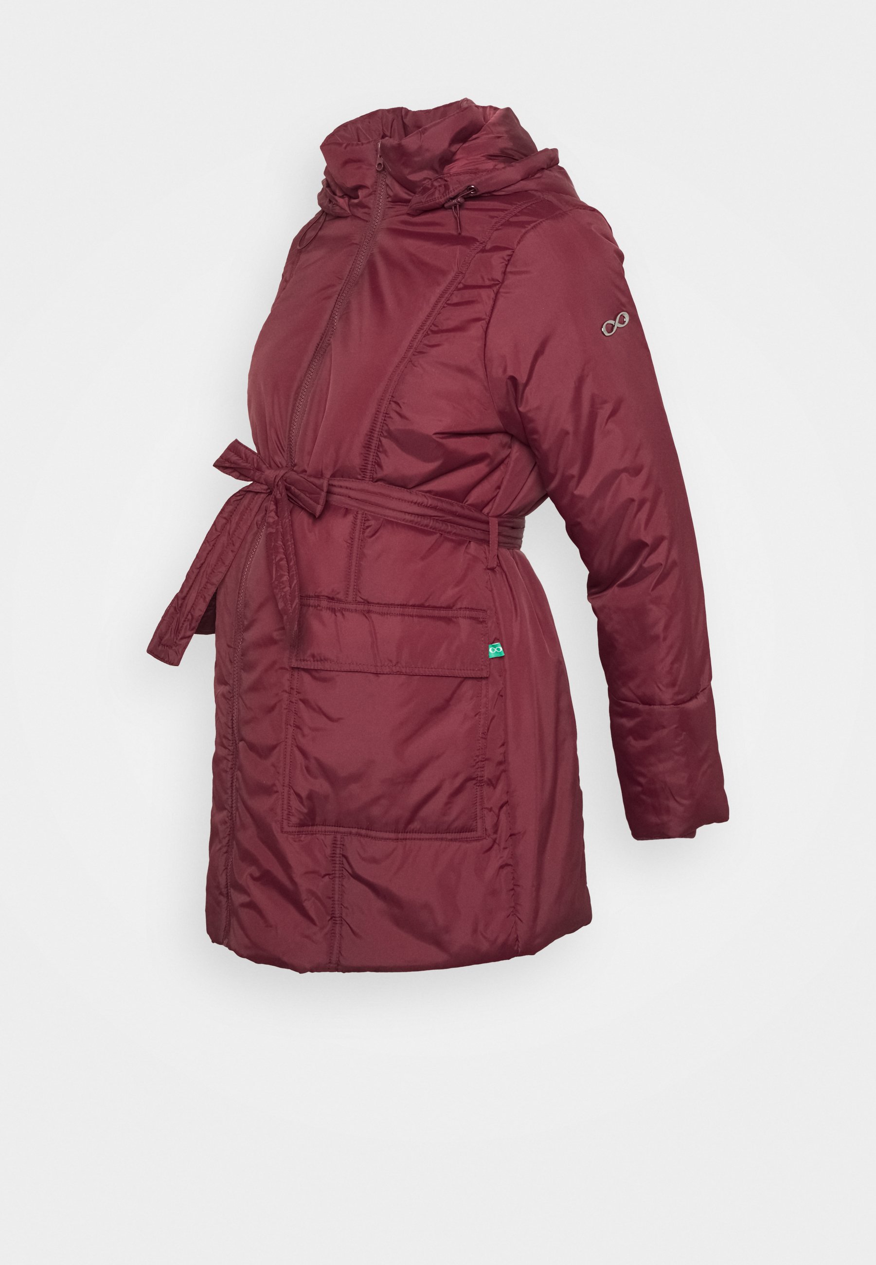 hip length puffer coat