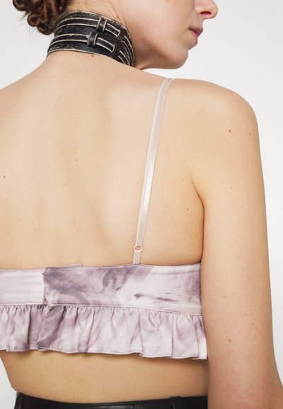 ROKH BRA RUFFLES - Μπλούζα - purple