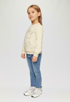 MIT SCHMUCKSTEINEN INSIDE BRUSHED - Sweater - helles sand