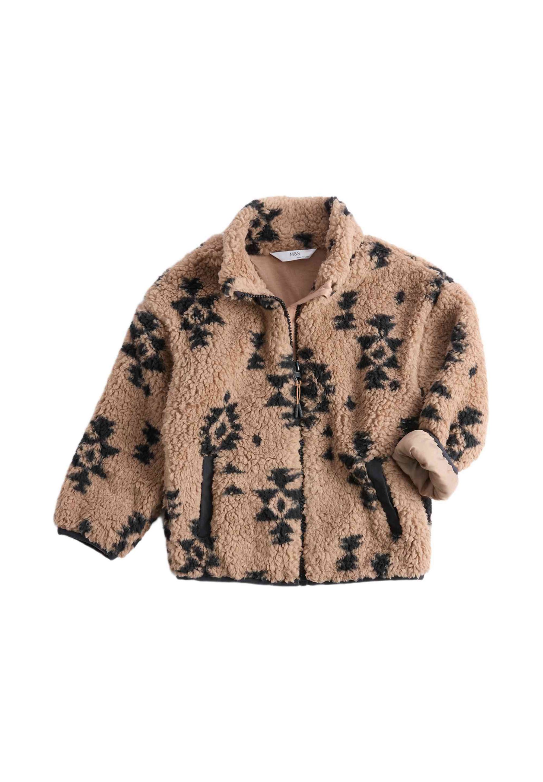 Marks Spencer BORG AZTEC Veste polaire neutral brown/marron