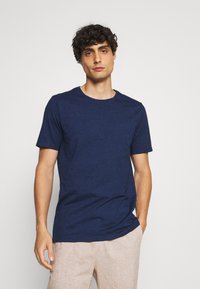 Lindbergh Jednoduché tričko - deep navy mix