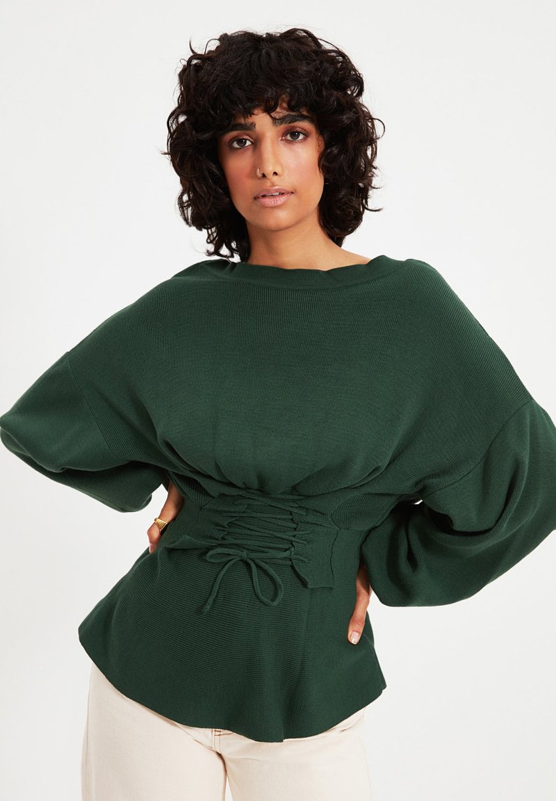Damen Strickjacken | Trendyol Strickpullover green/grün - PL76615 Damen Strickjacken | Trendyol Strickpullover green/grün - PL76615