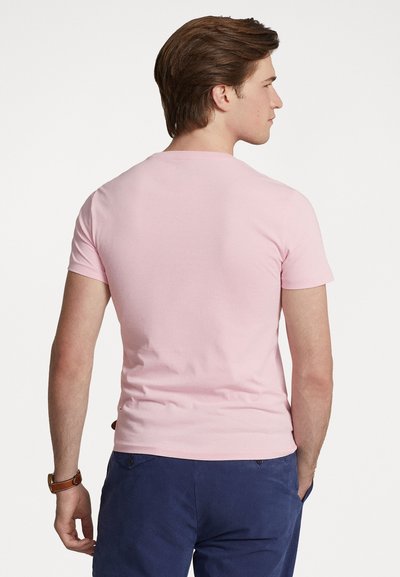 Polo Ralph Lauren CUSTOM SLIM FIT JERSEY CREWNECK T-SHIRT - Pamata T-krekls - garden pink