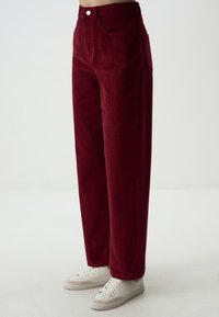 WIDE-LEG - Trousers - bordeaux