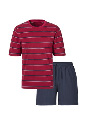 SET - Nachtwäsche Set - rot/navy