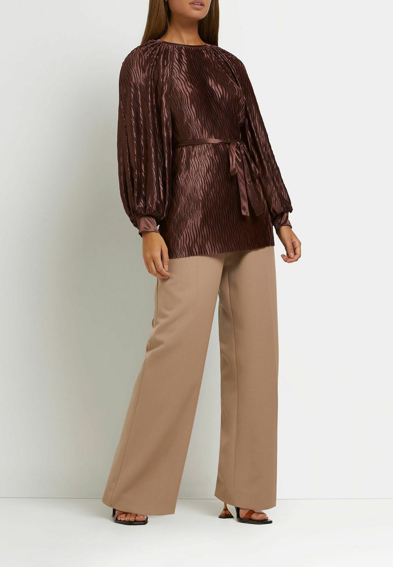 Damen Hemdblusen | River Island Bluse brown/braun - NV98154 Damen Hemdblusen | River Island Bluse brown/braun - NV98154