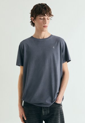 SKULL LT TEE - Camiseta básica - navy