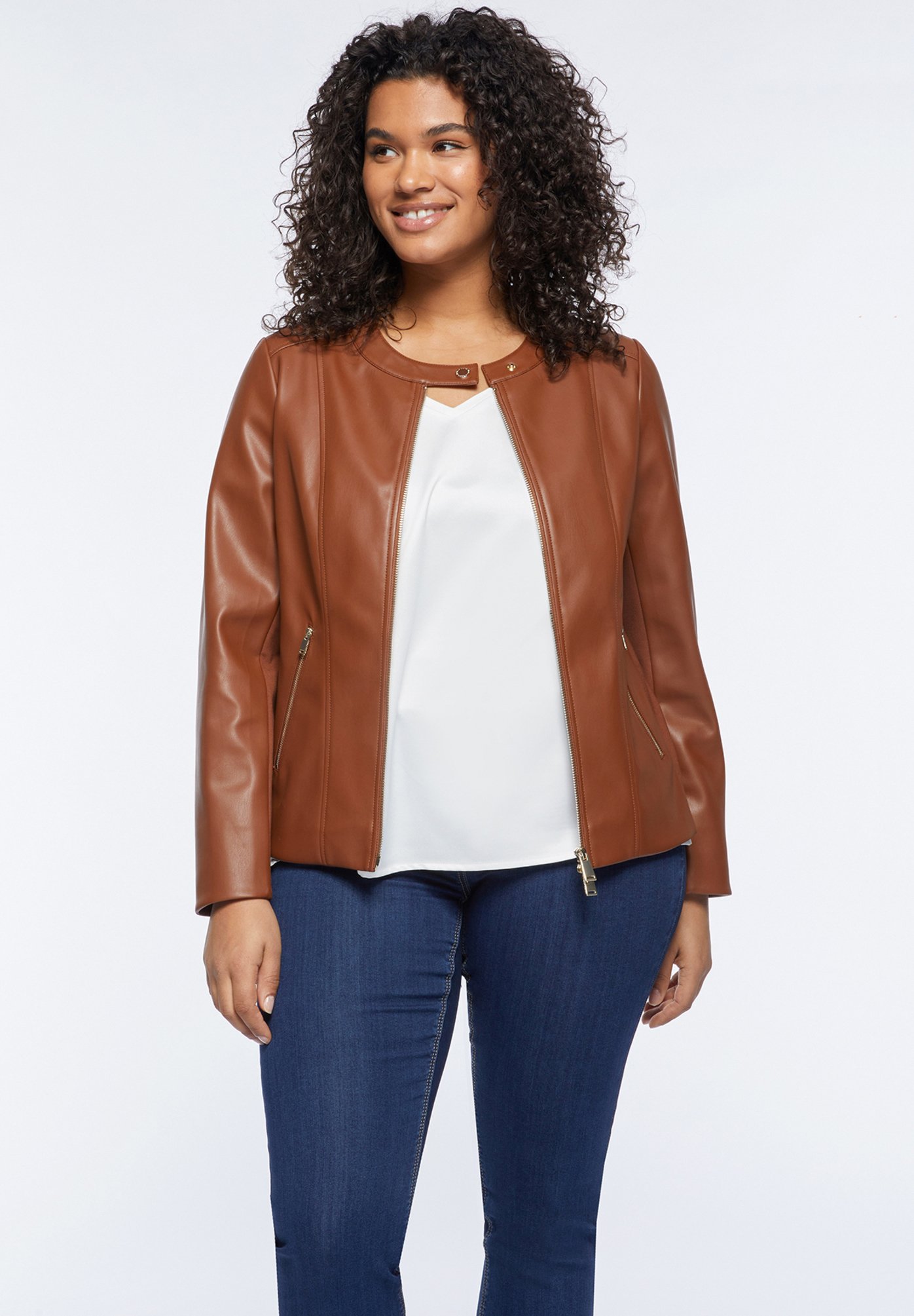 Giubbotto Biker Terranova Giacca Donna Terranova Giacca Ecopelle