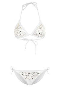 JETTE MIT ZIERNIETEN - Bikini - white